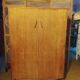 Vintage two-door wooden wardrobe