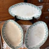 Lot de 3 raviers Terre de Fer Gien modèle Montigny