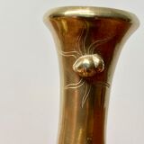 Pair of bronze vases