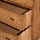 Antique stripped pine chest of drawers – Primitive European rustic furniture – circa 1920 #109