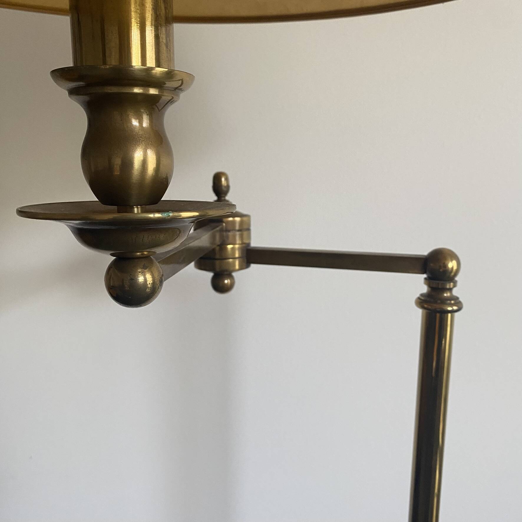 Reading lamp, floor lamp, adjustable arm lamp.