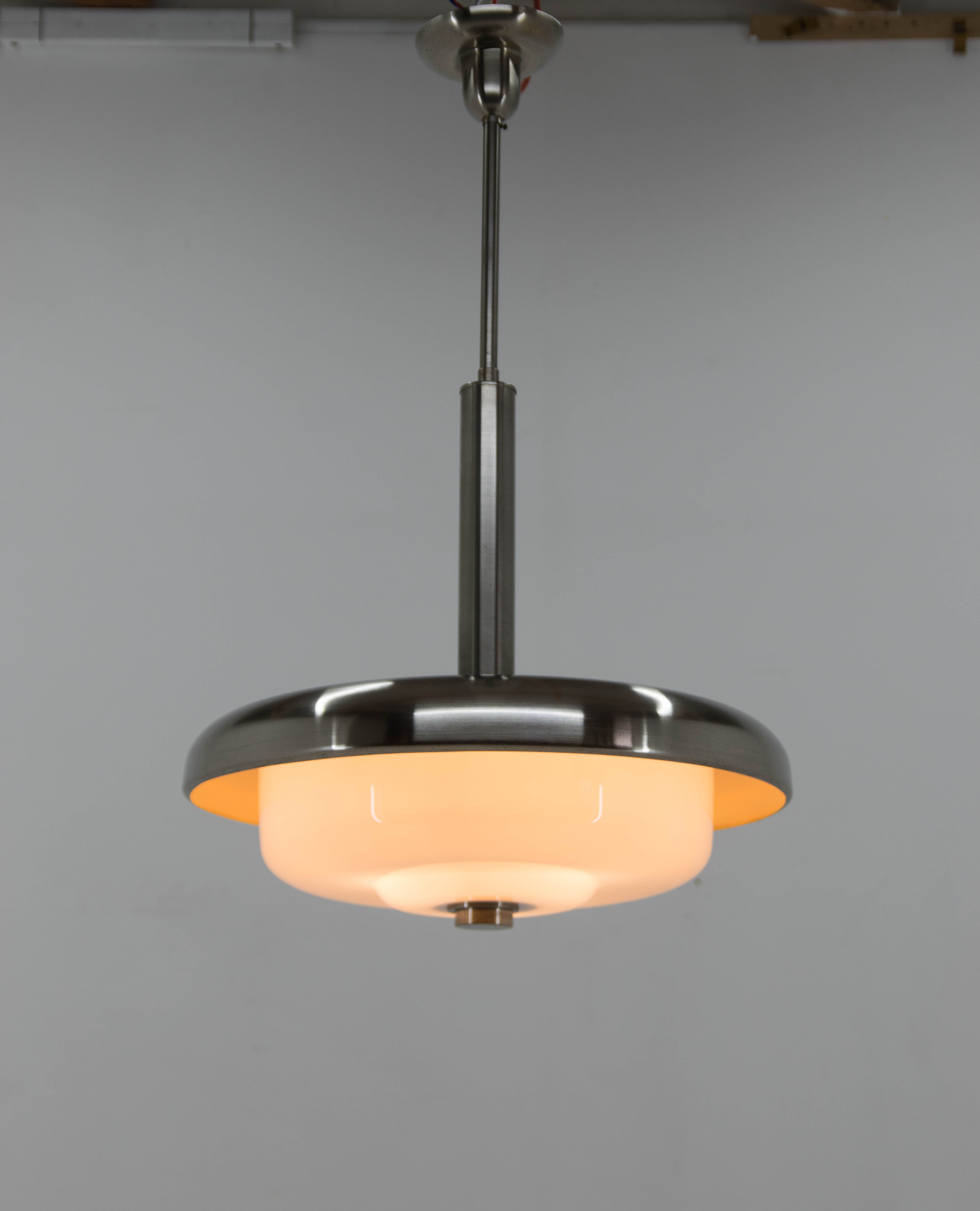 Ultra Rare Bauhaus Chandelier by IAS, 1930s