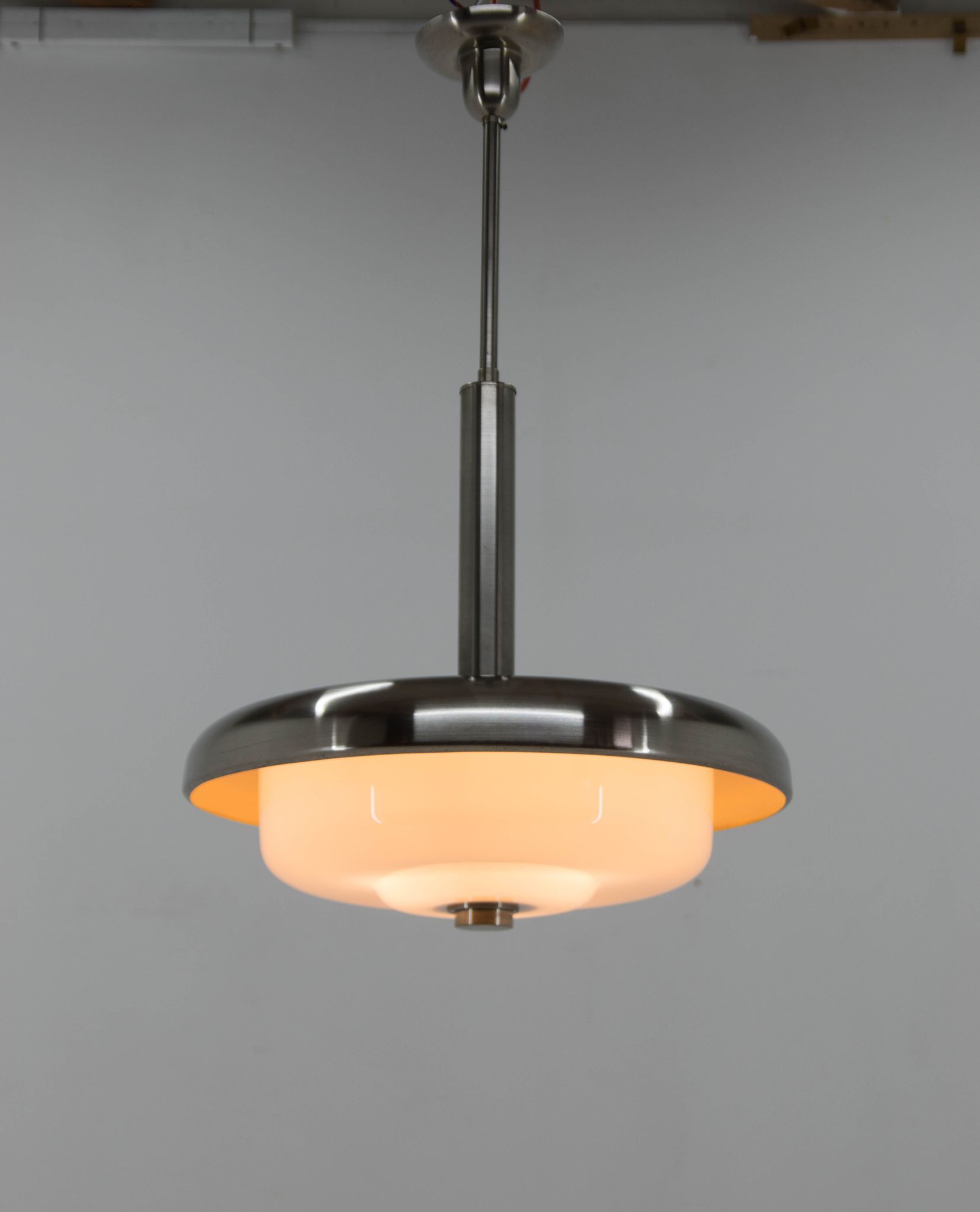 Ultra Rare Bauhaus Chandelier by IAS, 1930s