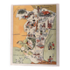 Vintage poster illustrated map of Alsace 1939 - JP Pinchon