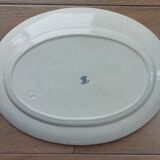 Large serving dish Terre de fer Creil Montereau