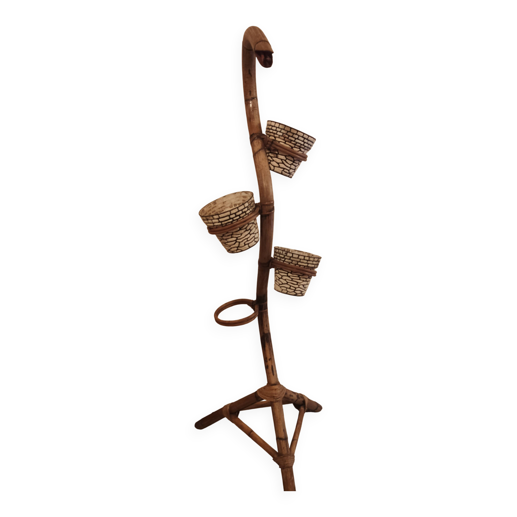 Vintage 1970s snake plant holder