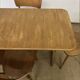 Vintage wooden table and 4 chairs set
