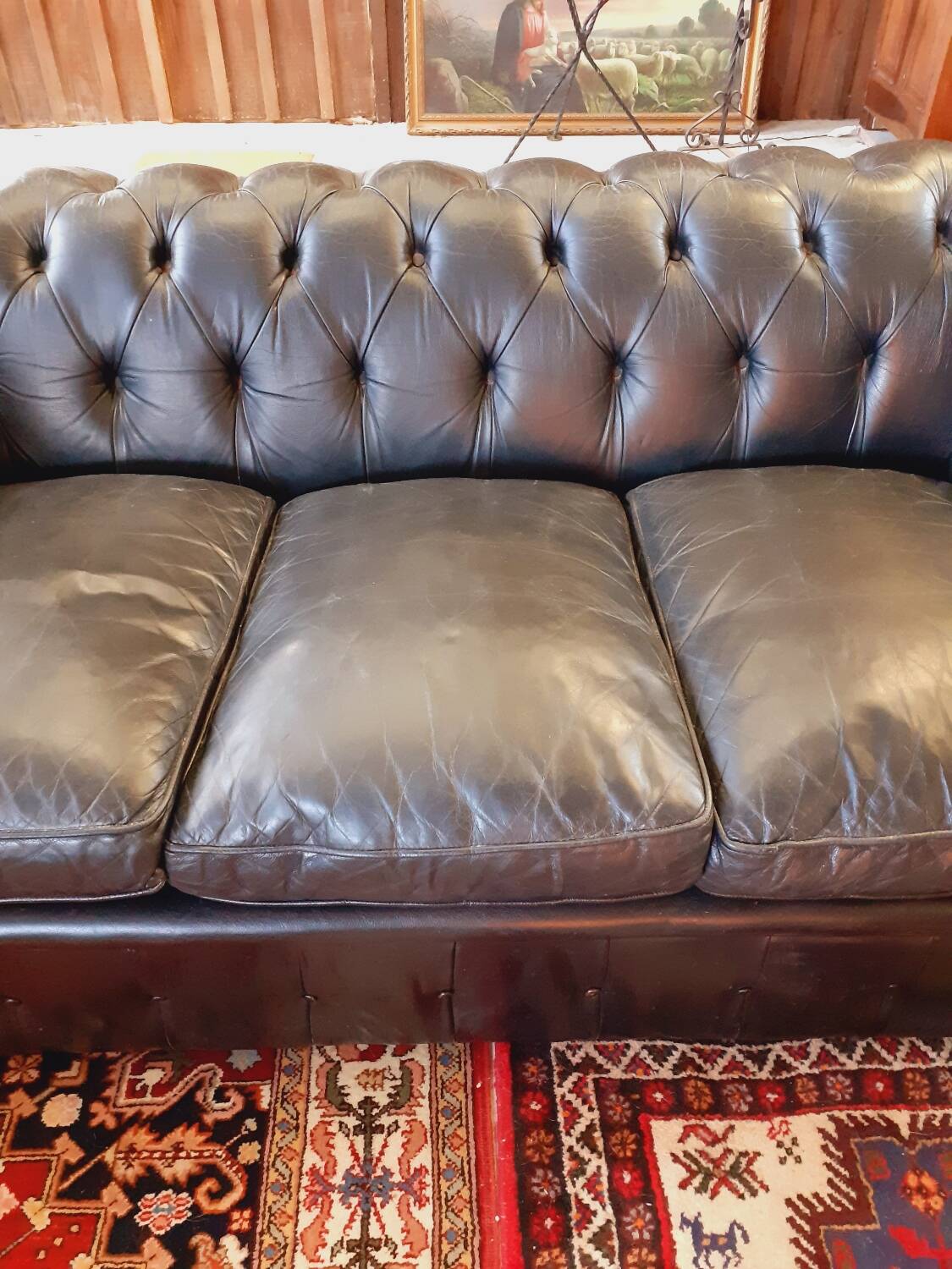 3-seater Chesterfield sofa