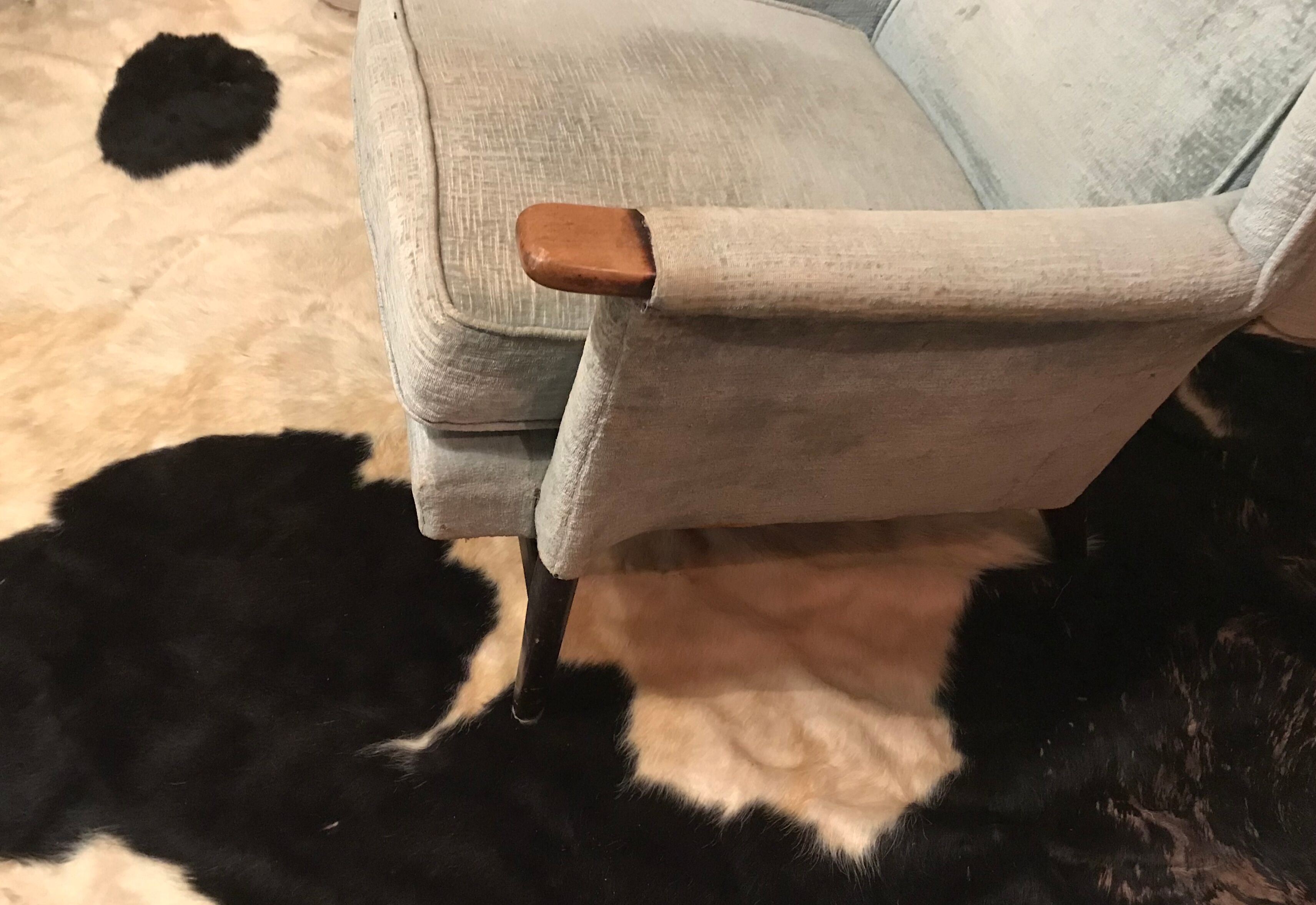 Carpet vintage skin of cow 200x150cm