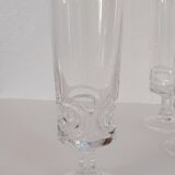 Ensemble de verres en cristal années 70