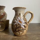 Ceramic pitcher by fonck and mateo in vallauris