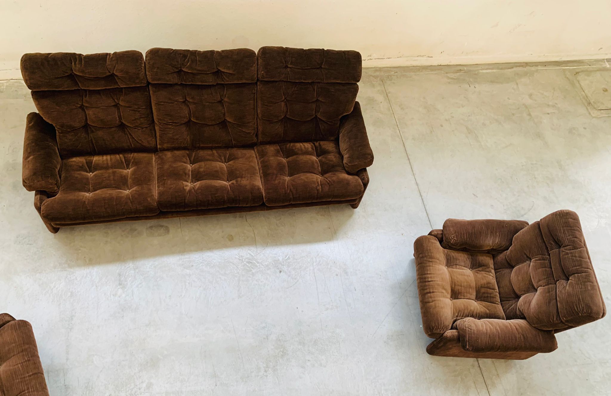 3-seater sofa and 2 armchairs from the 70s – coronado & tobia scarpa for b&b ialia