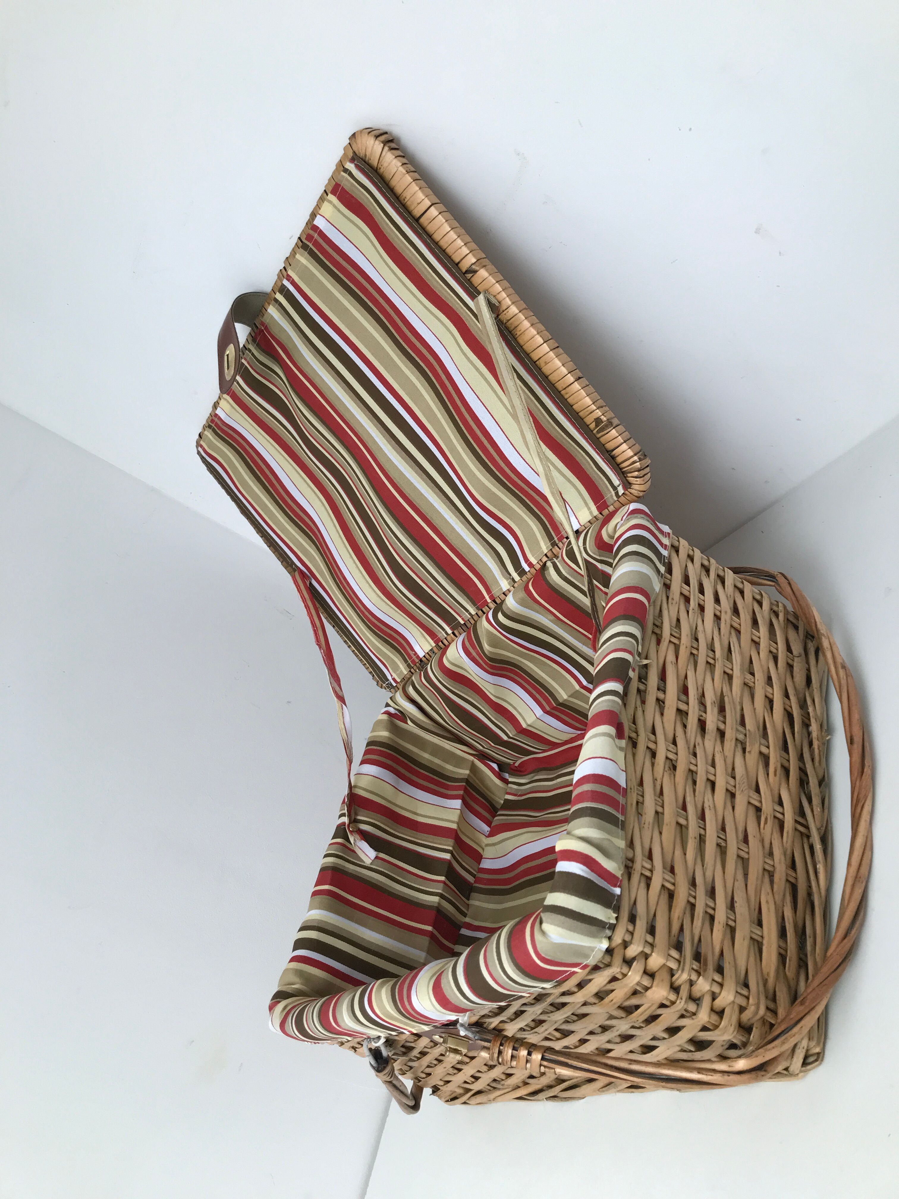 Vintage picnic basket