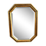 Grand miroir octogonal doré - 446008