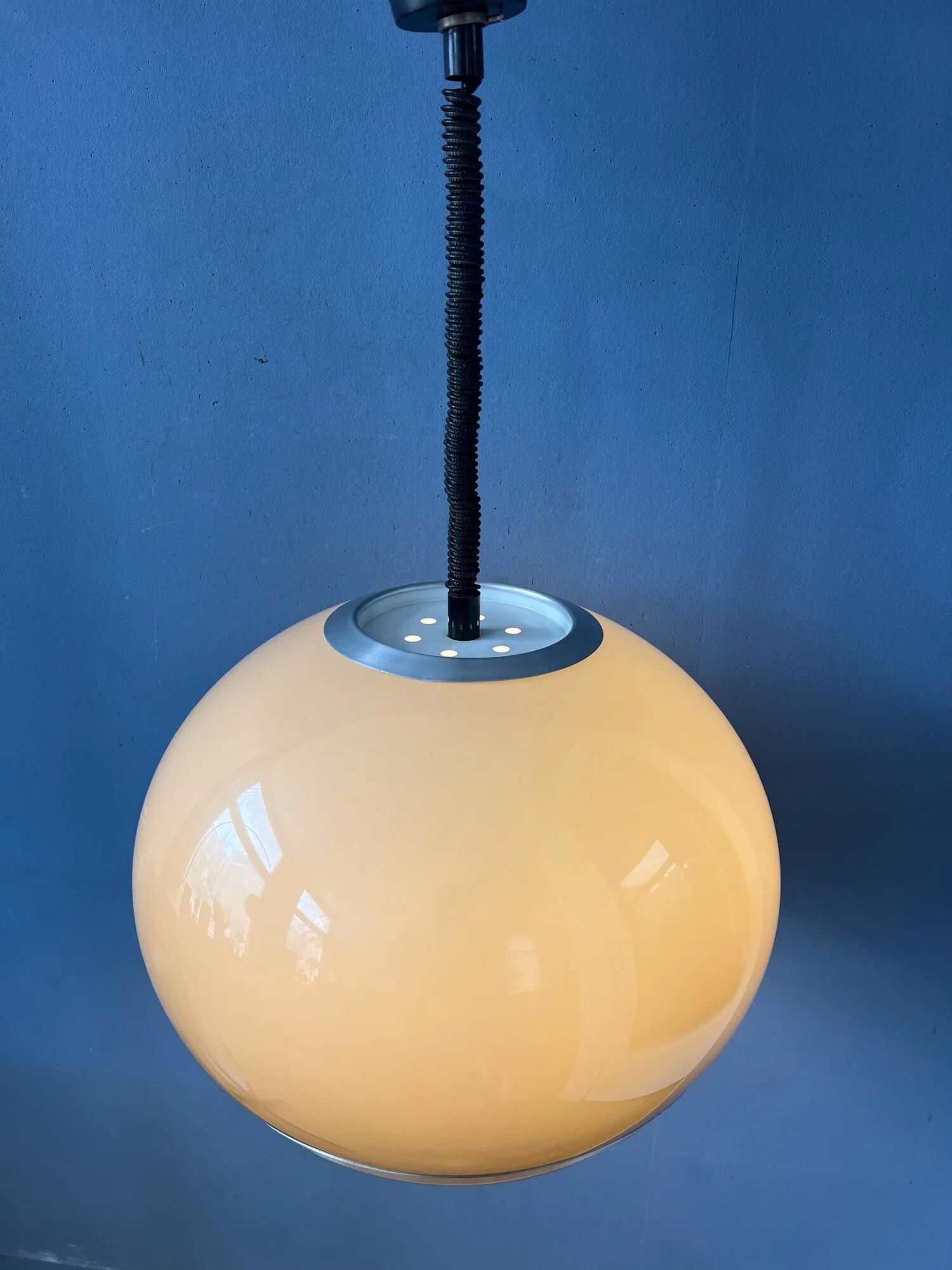 Vintage Dijkstra Space Age Mushroom Pendant Lamp