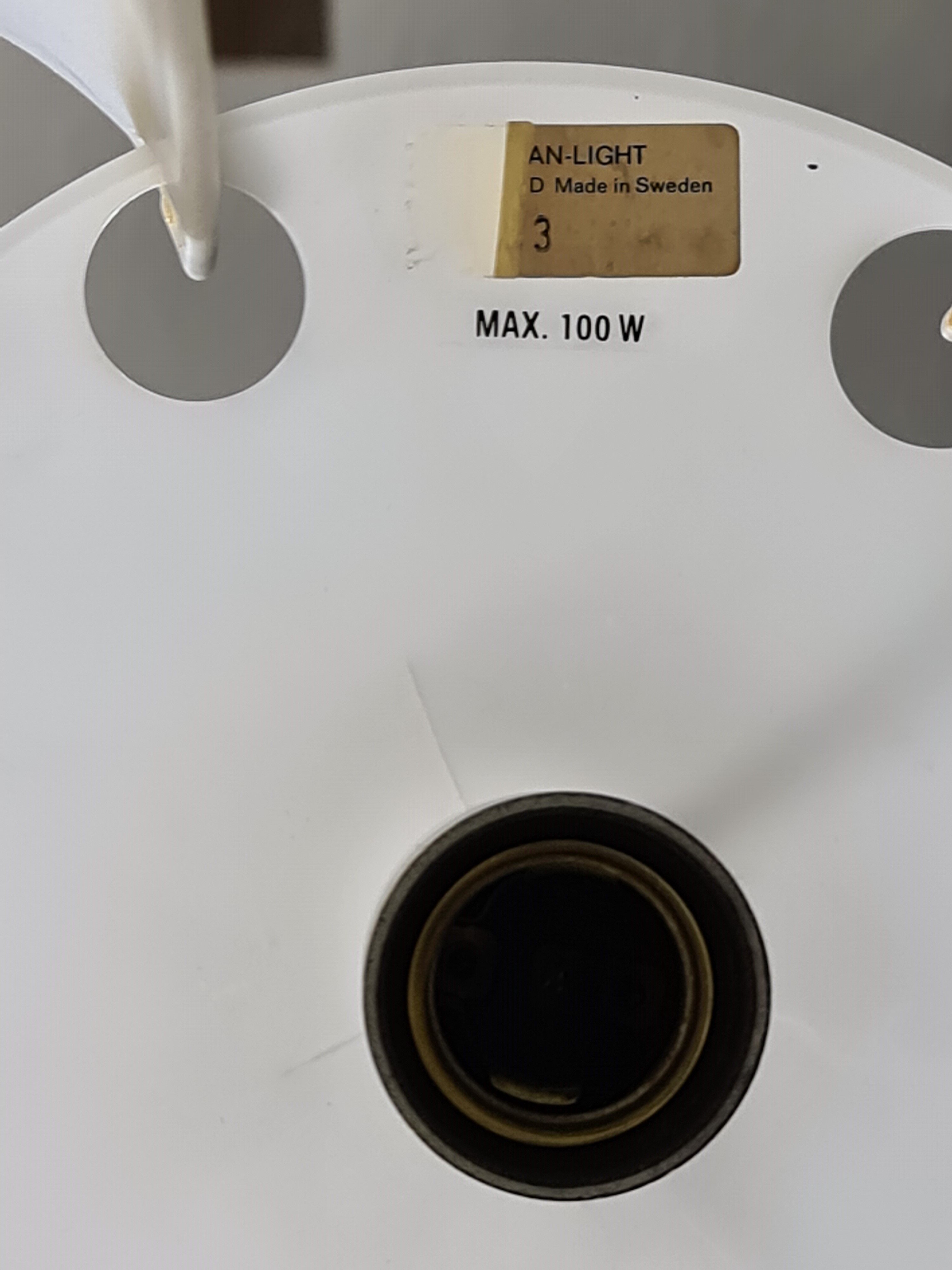 Vintage Swedish design pendant light by Scan Sweden