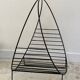 Magazine rack vintage log holder