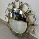 Golden metal convex sun mirror