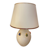 Ceramic lamp with jewelry decorations