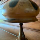 Wooden mushroom lamp