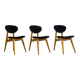 Set de 3 chaises par Juliusz Kędziorek 1960's