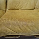 1970s Three Seater leather Sofa , Brazil