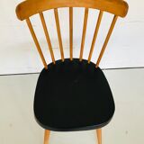 Suite of 4 chairs bistro Baumann, 50s