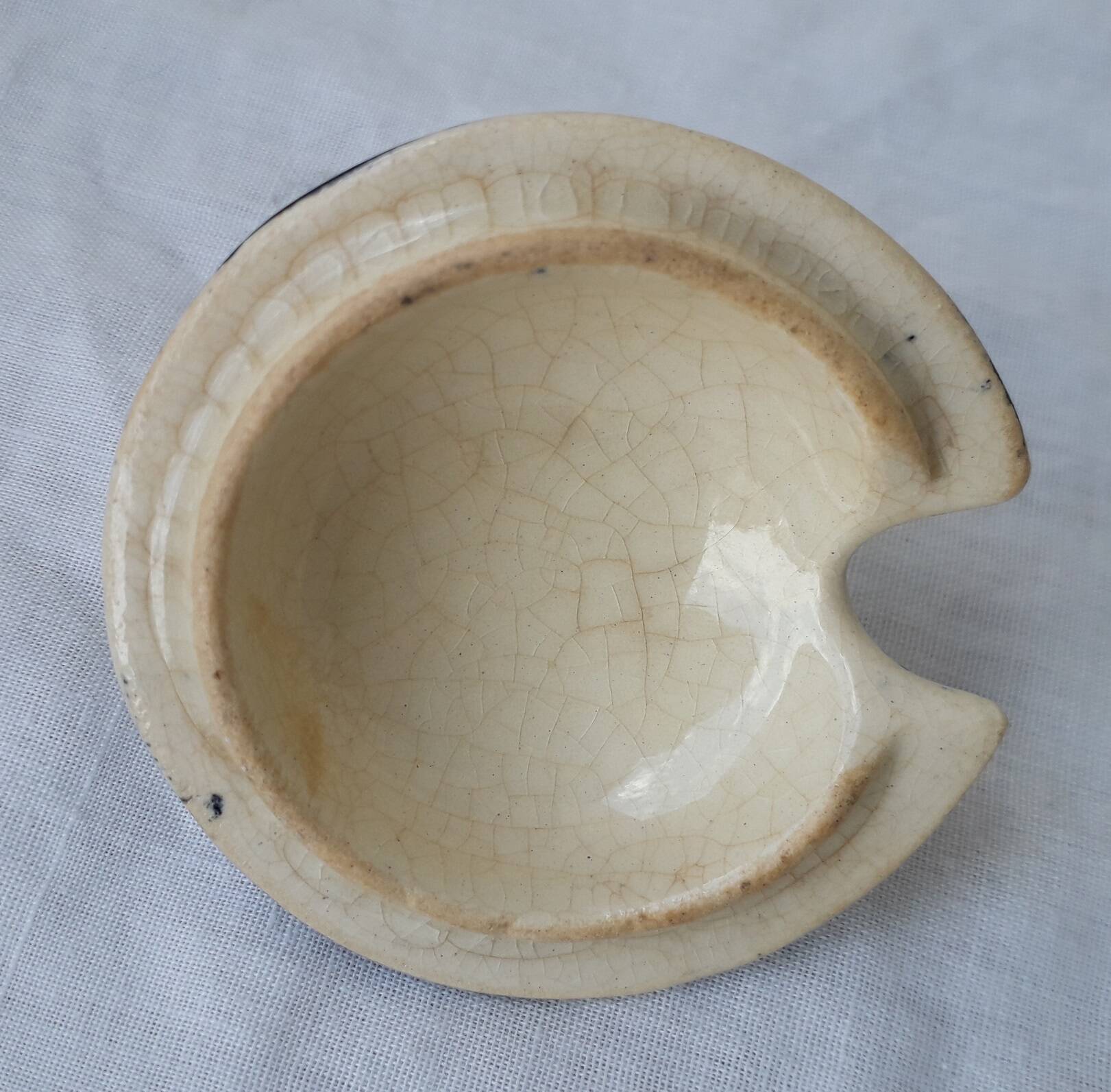 Gien ironstone mustard pot