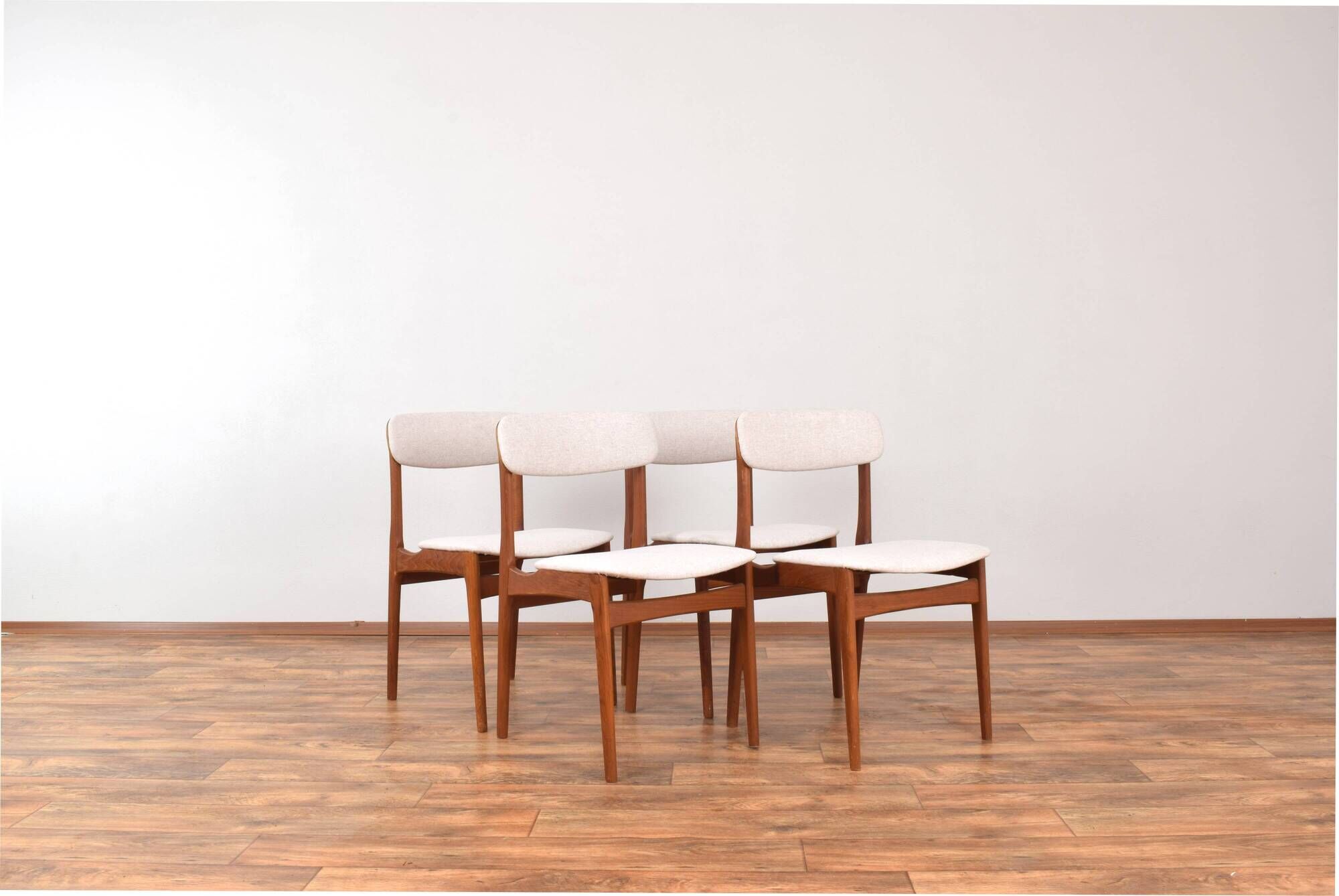 Mid-Century Danish Teak Dining Chair by B. Rasmussen for Thorsø Stolefabrik, 1960s, Set of 4
