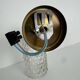 PAIR OF VINTAGE BUBBLE GLASS WALL LIGHTS