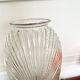 Vintage draped glass vase