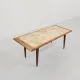 Italian Mid-Century Coffee Table with Mosaic Stone Top