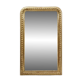 Miroir Louis-Philippe à cadre festonné géométrique