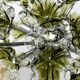 Suspension italienne unique XXL des années 1960 avec des fleurs en verre de Murano par VeArt