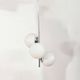 Chrome vintage chandelier with globes – 1970s modernist design