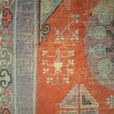 Antique Khotan rug Uyghur East Turkestan 1910