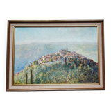 Peinture à l'huile de M. Burvenich