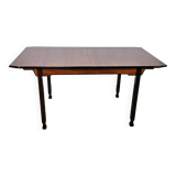 Table à manger extensible de style scandinave en noyer et ébène