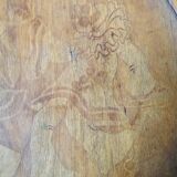 Old small Fischel children's chair with Pierrot decor