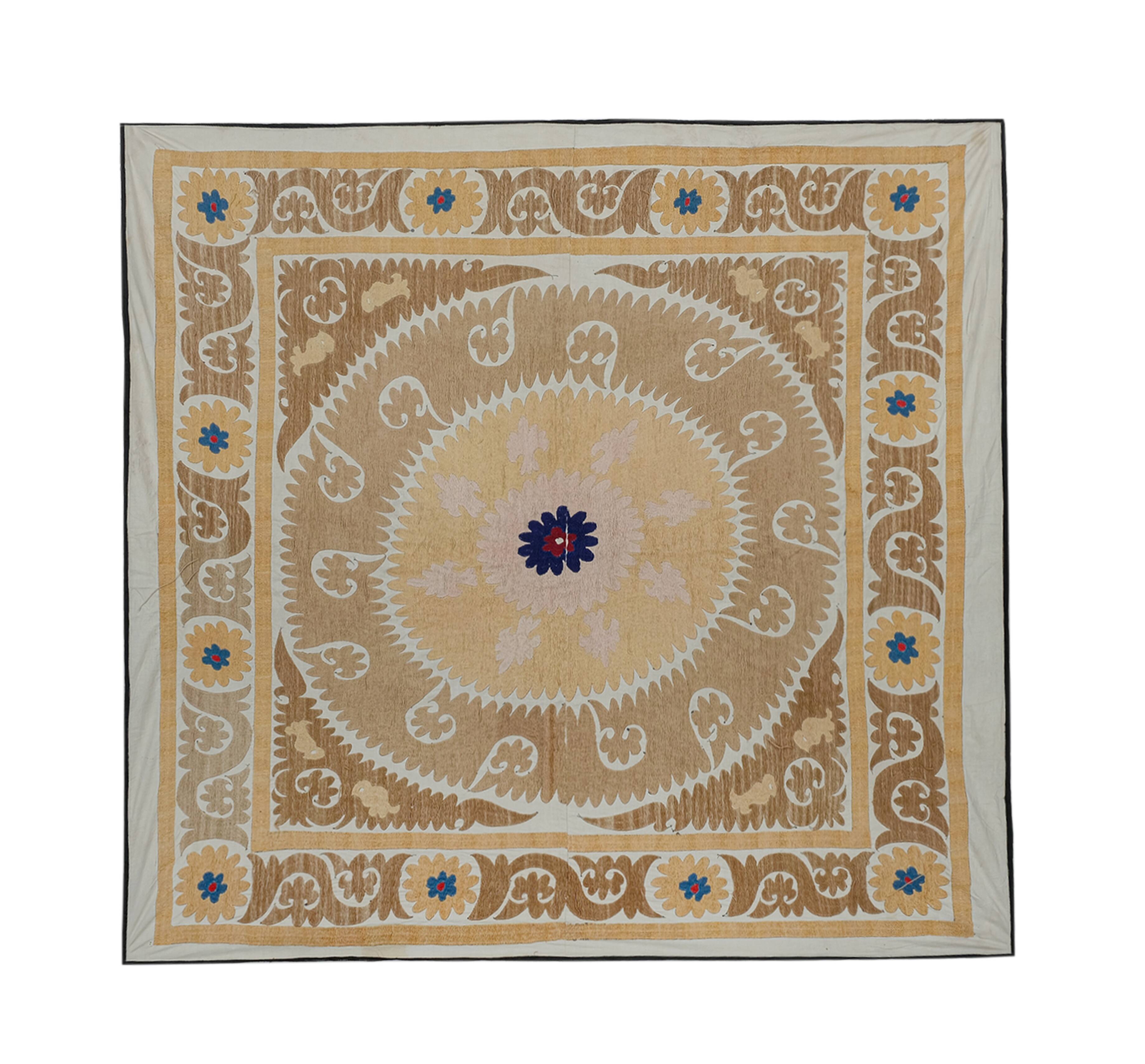 Tapis noué à la main, tapis turc vintage 144x151 cm
