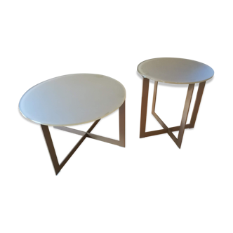 Set 2 tables Domino Molteni Caramel