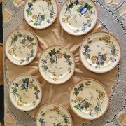 Victorian plate set by Brownfield & Sons model "Texas" England 1880