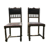 Paire de chaises Henri II