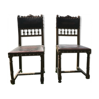 Pair of chairs Henri II