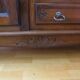 dark oak secretary armoire 1980s style