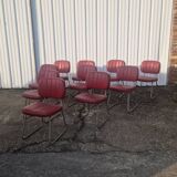 Set of 10 vintage US chairs