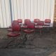 Suite de 10 chaises vintage us