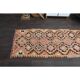 1970s Turkish Oushak Handmade Wool Cotton Orange Runner Rug 103x325