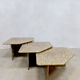 Vintage Italian marble low pull-out table