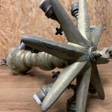 Lustre hebraique etoile juive lampe de chabbat, judaica , bronze